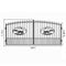 Greatbear Dual Swing Wrought Iron Gate for Driveway
