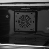 FORNO Galiano 36" 5.36 cu. ft. Dual Fuel Range with 6 Sealed Burners in Black with Antique Brass Accents, FFSGS6156-36BLK