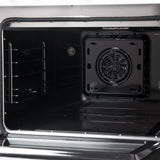 FORNO Galiano 48" 6.58 cu. ft. Dual Fuel Range with 8 Sealed Burners and Griddle in White with Antique Brass Accents, FFSGS6156-48WHT