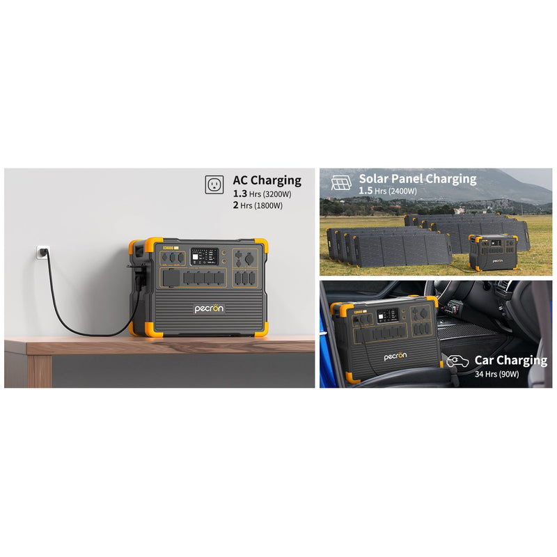 PECRON E3600LFP Portable Power Station 3600W 3072Wh