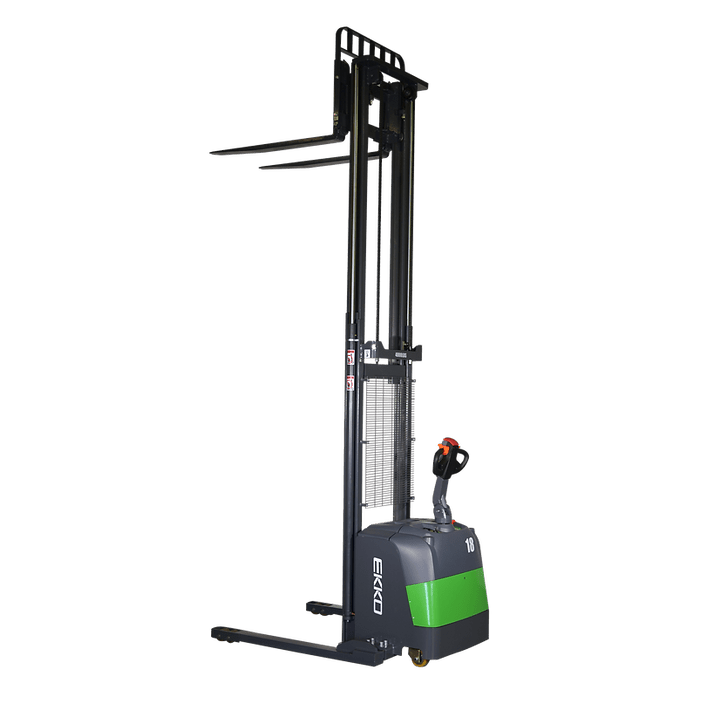 Ekko EB18C-118Li 4000 lb Full Powered Lithium Straddle Stacker