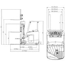 Ekko EK18RF-Li Stand-up Rider Forklift