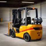 Ekko EK20TLP Forklift with solid pneumatic tires 4500 lbs., cap.