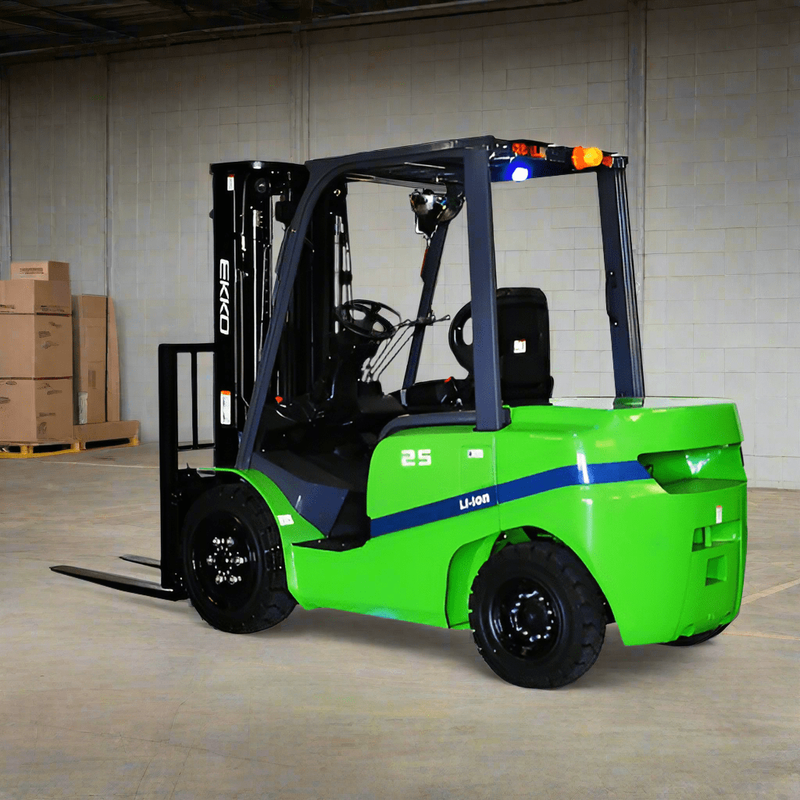 Ekko EK25GT-LI 4 Wheel Electric Forklift, 5000 lbs Cap., 185" Lift Ht