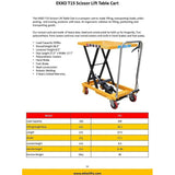 Ekko T15 Scissor Lift Table Cart 330 lb Capacity