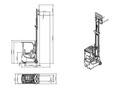 Ekko 3-Wheel Electric Forklift EK15A-189LI