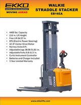 Ekko Full Powered Straddle Stacker EB16EA