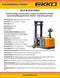 Ekko Fully Powered Counterbalanced Walkie Stacker EK14-130