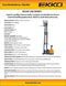 Ekko Fully Powered Counterbalanced Walkie Stacker SIDE-SHIFTING EK14S-130