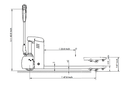 Ekko Lithium Iron Phosphate Electric Walkie Pallet Jack EP20JLI