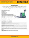 Ekko Lithium Iron Walkie Pallet Jack EP18LI