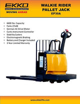 Ekko Rider Pallet Jack EP30A