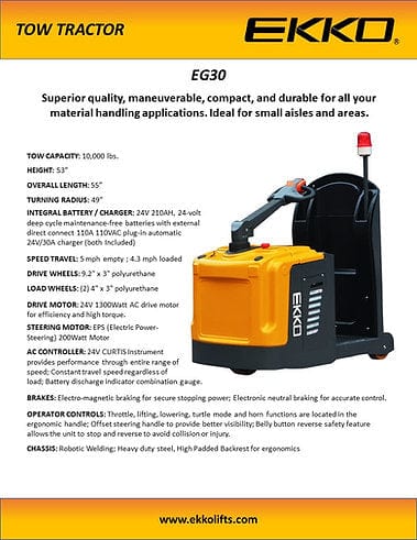 Ekko Tow Tractor EG30