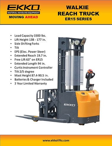 Ekko Walkie Reach Truck ER15L