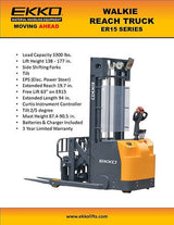 Ekko Walkie Reach Truck ER15L