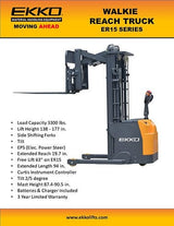 Ekko Walkie Reach Truck ER15