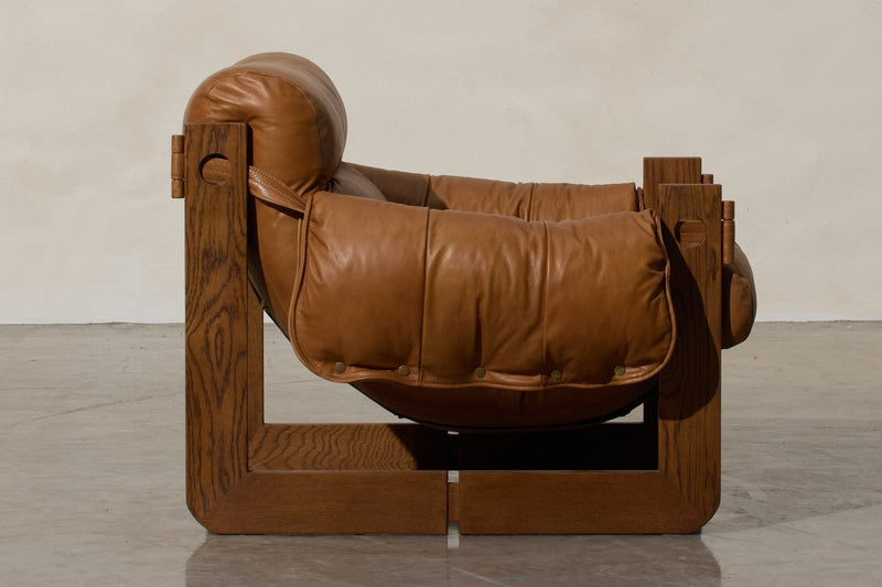 Valencia Eddie Leather Armchair, Cognac