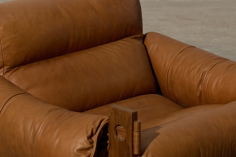 Valencia Eddie Leather Armchair, Cognac