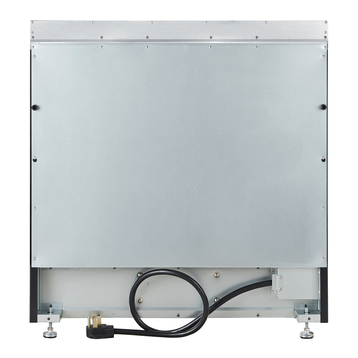 FORNO Paolo 36" 5.44 cu. ft. Freestanding Electric Range with True Convection Oven in Black with Antique Brass Accents, FFSEL6011-36BLK