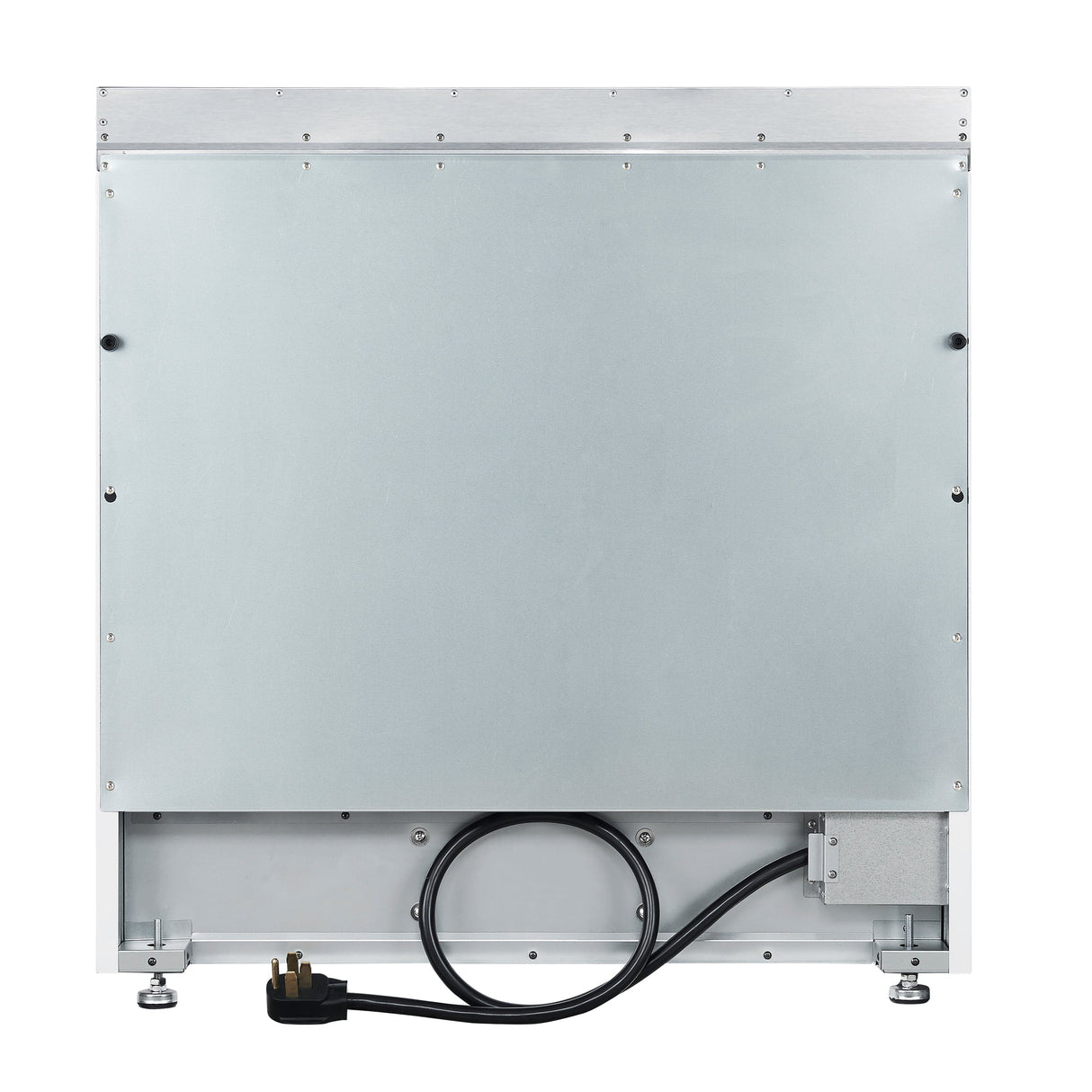 FORNO Paolo 36" 5.44 cu. ft. Freestanding Electric Range with True Convection Oven in White with Antique Brass Accents, FFSEL6011-36WHT