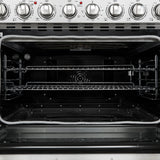 FORNO Paolo 36" 5.44 cu. ft. Freestanding Electric Range with True Convection Oven in Stainless Steel, FFSEL6011-36