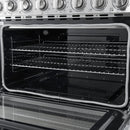 FORNO Paolo 36" 5.44 cu. ft. Freestanding Electric Range with True Convection Oven in Stainless Steel, FFSEL6011-36