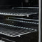 FORNO Paolo 30" 4.38 cu. ft. Freestanding Electric Range in Black with Antique Brass Handles, FFSEL6011-30BLK