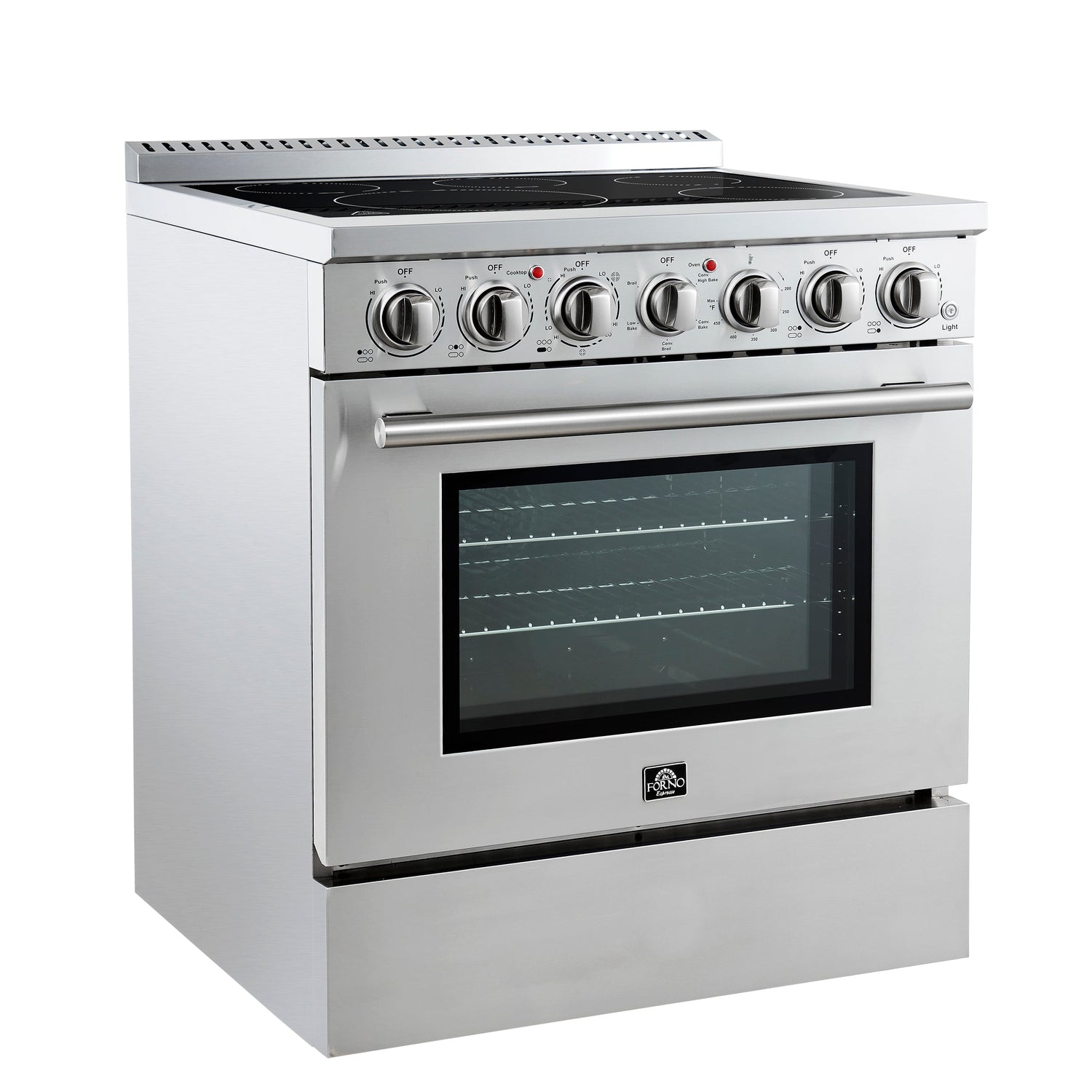 FORNO Paolo 30" 4.38 cu. ft. Freestanding Electric Range in Stainless Steel, FFSEL6011-30