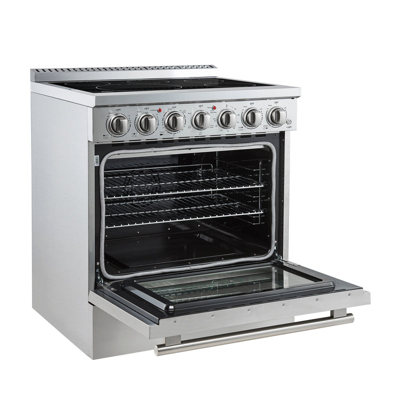 FORNO Paolo 30" 4.38 cu. ft. Freestanding Electric Range in Stainless Steel, FFSEL6011-30