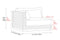 Valencia Elise Fabric Sectional Outdoor Left-Arm Piece, Beige