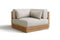 Valencia Elise Fabric Sectional Outdoor Corner Piece, Beige