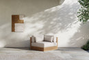 Valencia Elise Fabric Sectional Outdoor Corner Piece, Beige