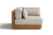 Valencia Elise Fabric Sectional Outdoor Corner Piece, Beige