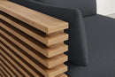 Valencia Elise Fabric Sectional Outdoor Corner Piece, Black