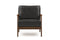 Valencia Ella Top Grain Leather Accent Chair, Black