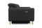 Valencia Elodie Top Grain Leather Recliner Single Seat Sofa, Black