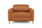 Valencia Elodie Top Grain Leather Accent Chair, Cognac