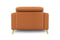 Valencia Elodie Top Grain Leather Accent Chair, Cognac