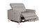 Valencia Elodie Top Grain Leather Recliner Single Seat Sofa, Light Grey