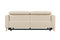 Valencia Elodie Top Grain Leather Loveseat Dual Recliners, Beige