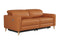 Valencia Elodie Top Grain Leather Loveseat Dual Recliners, Cognac