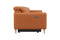 Valencia Elodie Top Grain Leather Three Seats with Double Recliners Sofa, Cognac