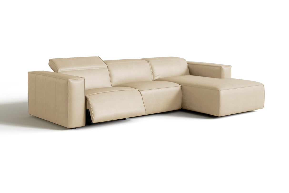 Emery Leather Recliner Sectional Sofa
