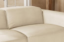 Valencia Emery Leather Recliner Loveseat Sofa, Beige
