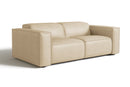 Valencia Emery Leather Recliner Loveseat Sofa, Beige