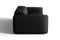 Valencia Emery Leather Recliner Loveseat Sofa, Black