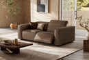 Valencia Emery Leather Recliner Loveseat Sofa, Brown