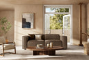 Valencia Emery Leather Recliner Loveseat Sofa, Brown