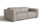 Valencia Emery Leather Recliner Loveseat Sofa, Light Grey