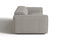 Valencia Emery Leather Recliner Loveseat Sofa, Light Grey